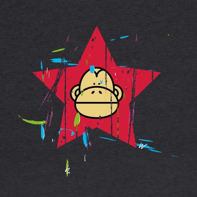 Monkey in a Star by schlag.art